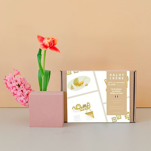Kit de peinture au numéro 4 cartes - Dans la chambre de bébé — Salut Irène , Lyon