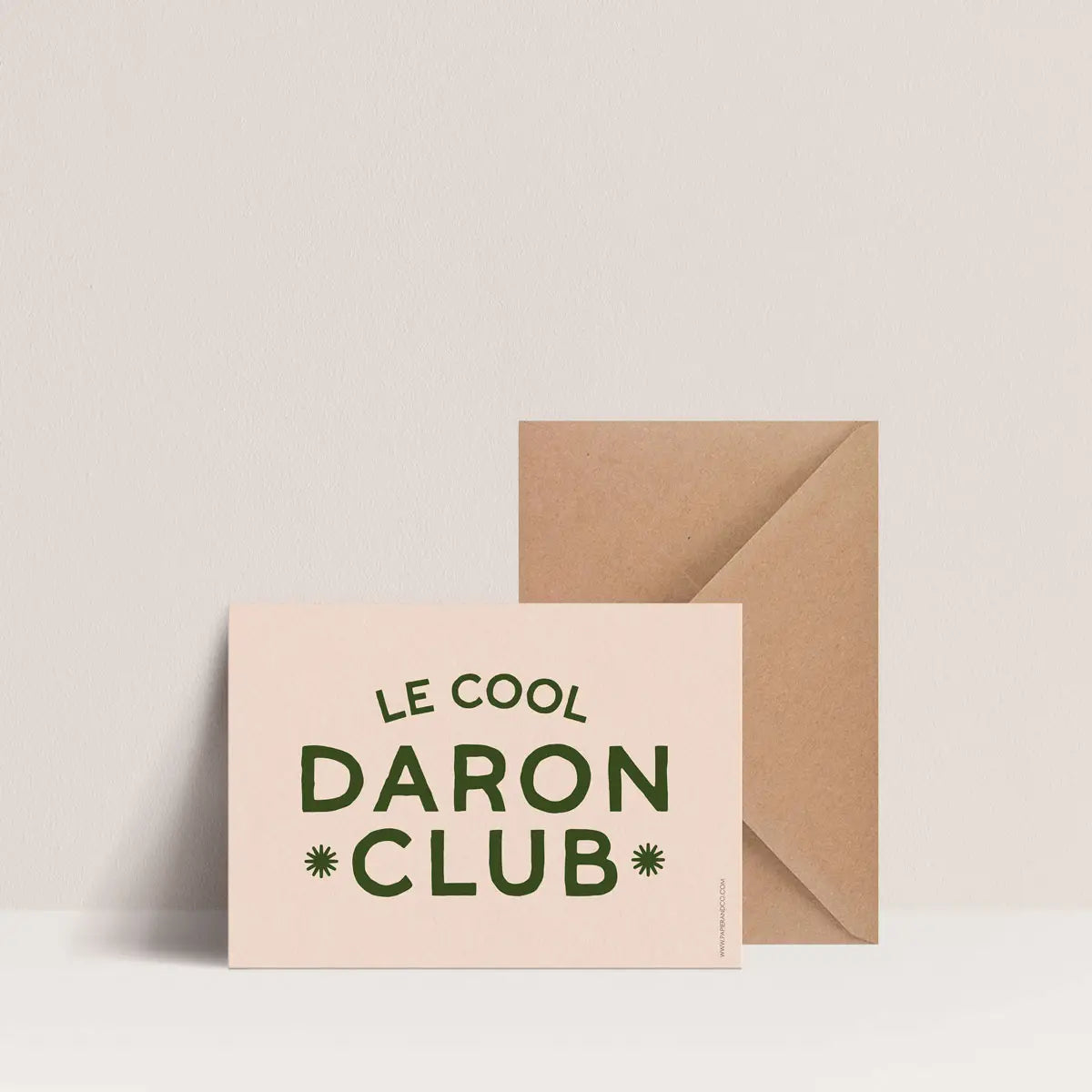 Carte The cool Daron Club — Papier and co , Lyon