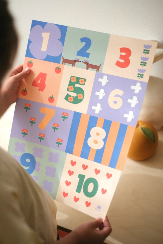 Affiche A3 - Les chiffres (Summer)