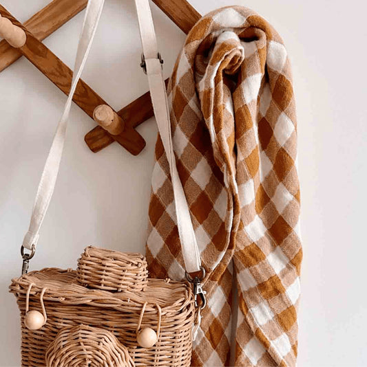 Lange Bianca - Vichy caramel — Rose in April , Lyon