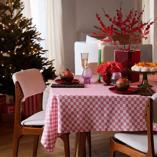 Nappe Zoe - Damier strawberry — Rose in April , Lyon