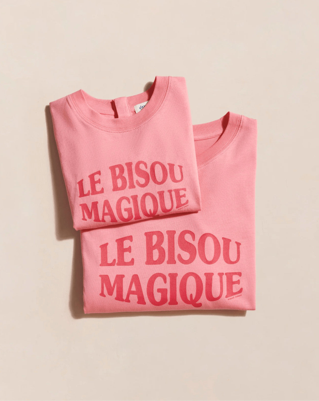 T-shirt Le bisou magique - Framboise - Taille 6 ans — Émoi émoi , Lyon