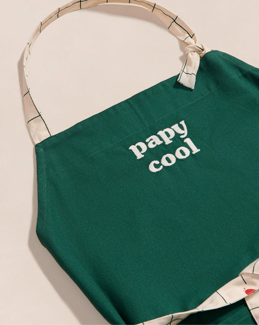 Tablier Papy cool - Vert sapin — Émoi émoi , Lyon