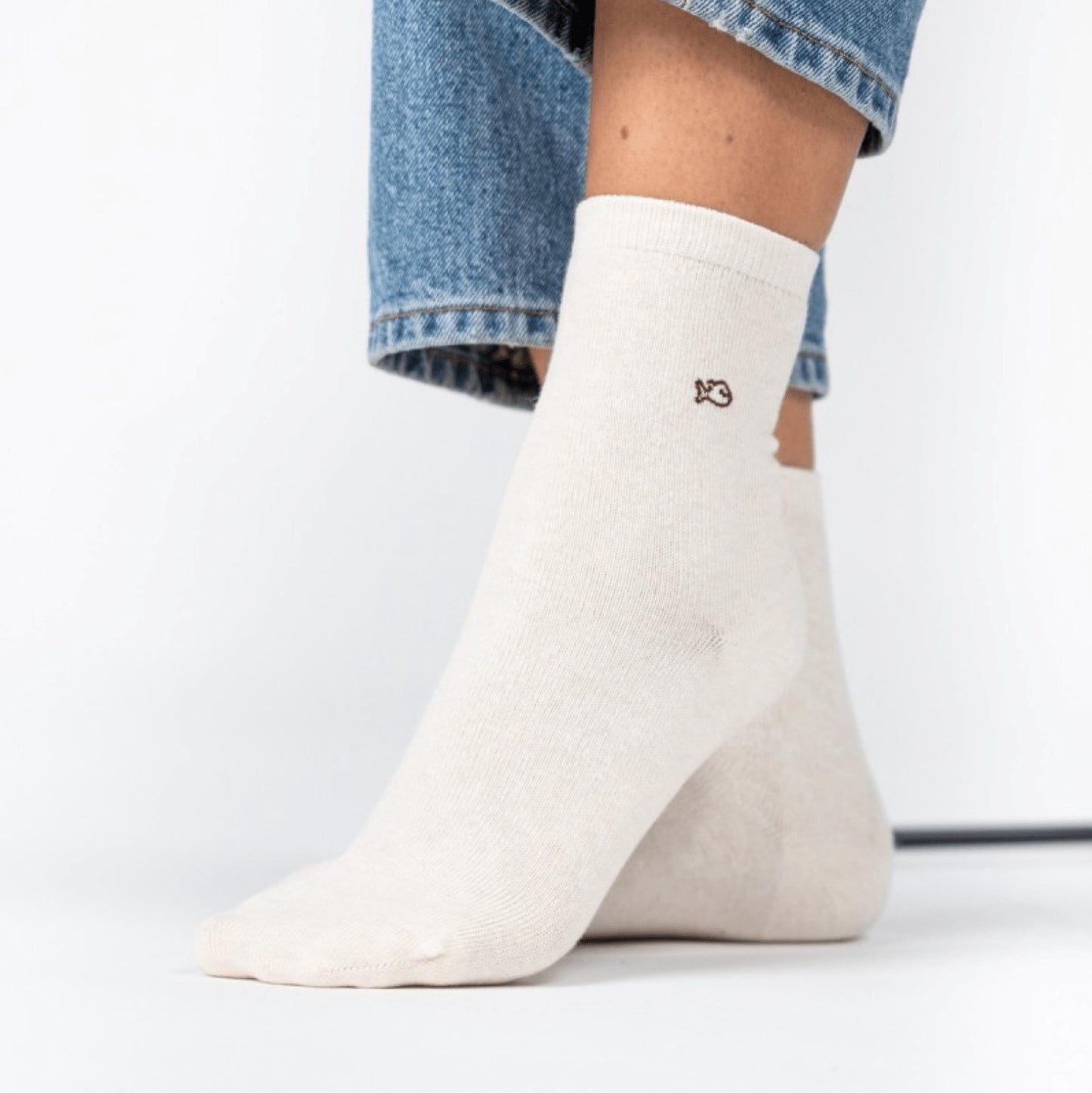 Chaussettes Unies pailletées - Ecru - Taille 37/40 — Billybelt , Lyon