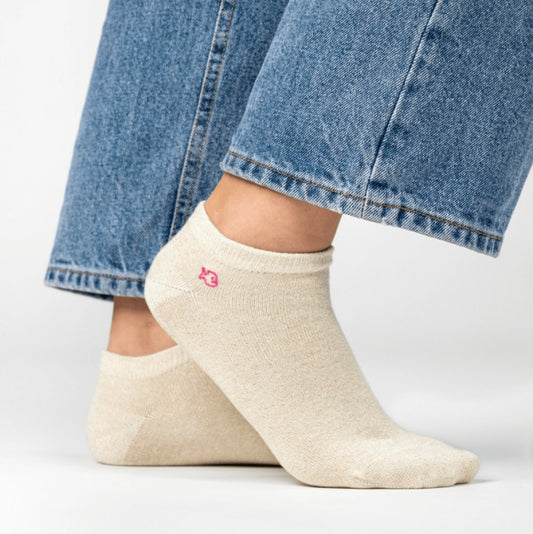 Socquettes unies pailletées Beige - Taille 37/40 — Billybelt , Lyon