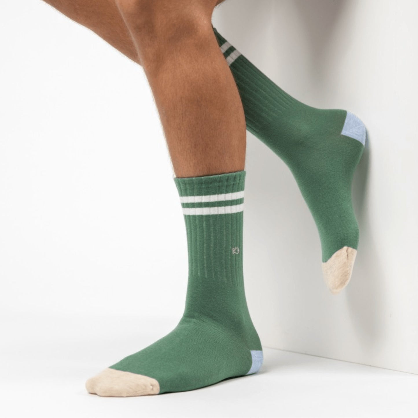 Chaussettes Retro - Vert rayé blanc - Taille 41/46 — Billybelt , Lyon