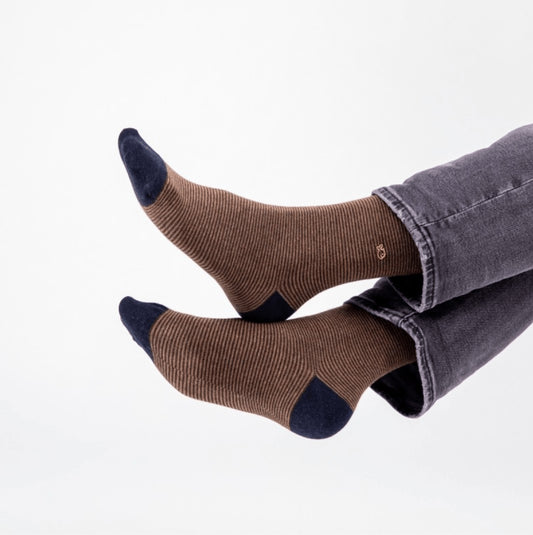 Chaussettes rayées - Hazelnut - Taille 41/46 — Billybelt , Lyon