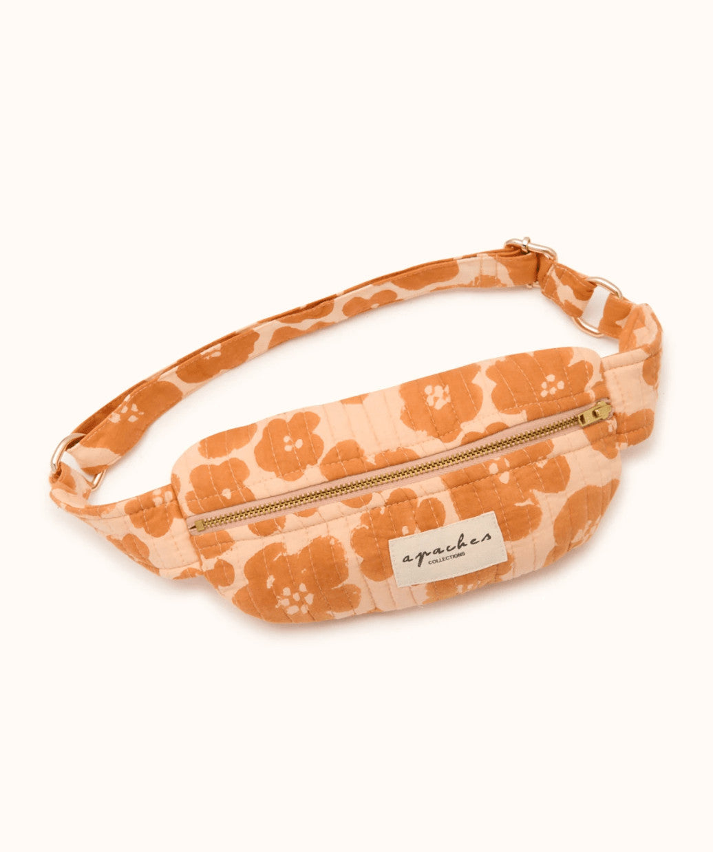 Mini sac banane Kela - Flora bold orange — Apaches collections , Lyon