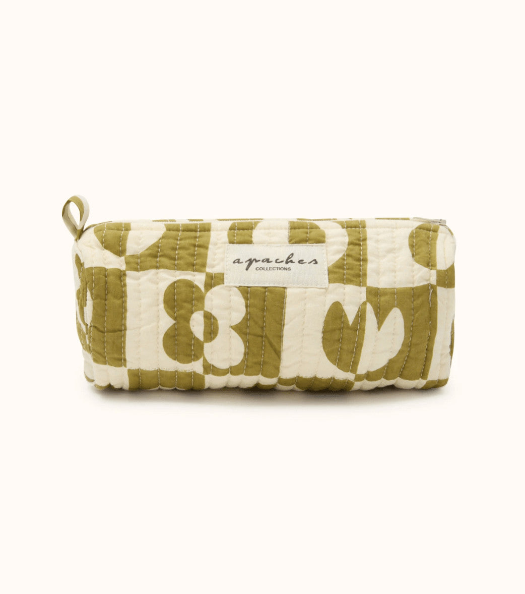 Trousse Opal - Damier tobacco — Apaches collections , Lyon