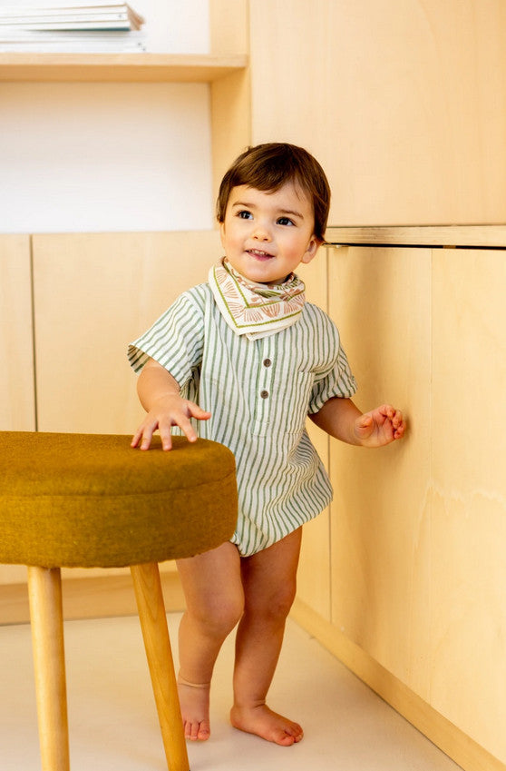 Small foulard Manika Tresse - Celery — Apaches collections , Lyon