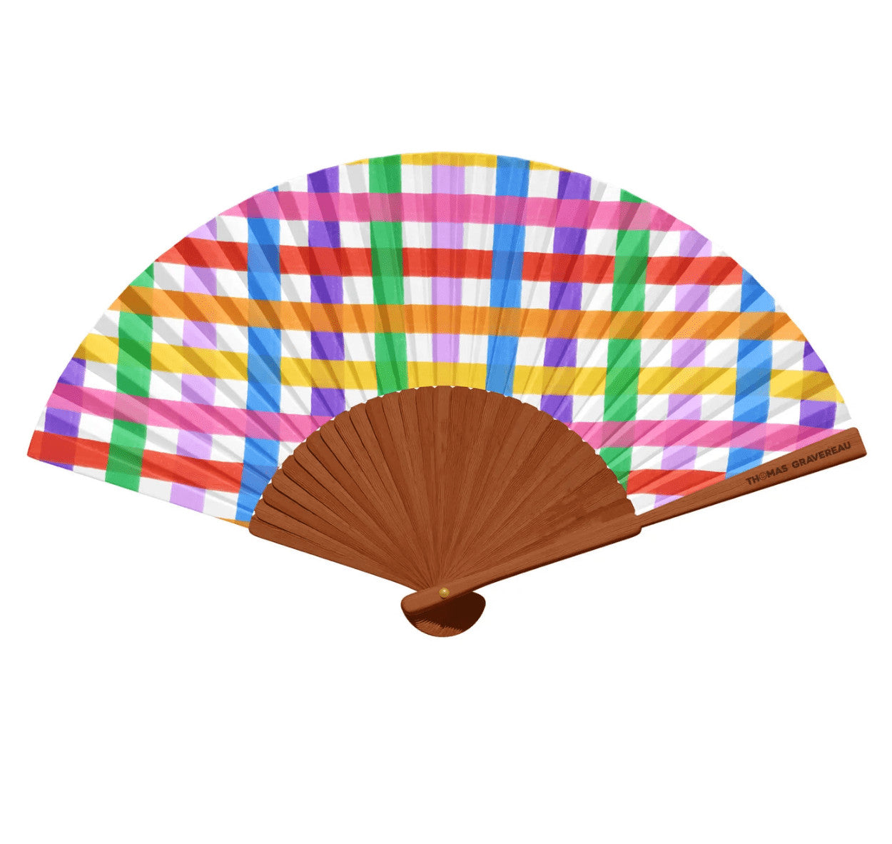 Éventail Vichy multicolore — Thomas Gravereau , Lyon