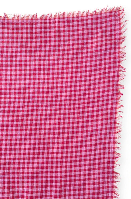 Small foulard Manika Khadi - Fuchsia — Apaches collections , Lyon