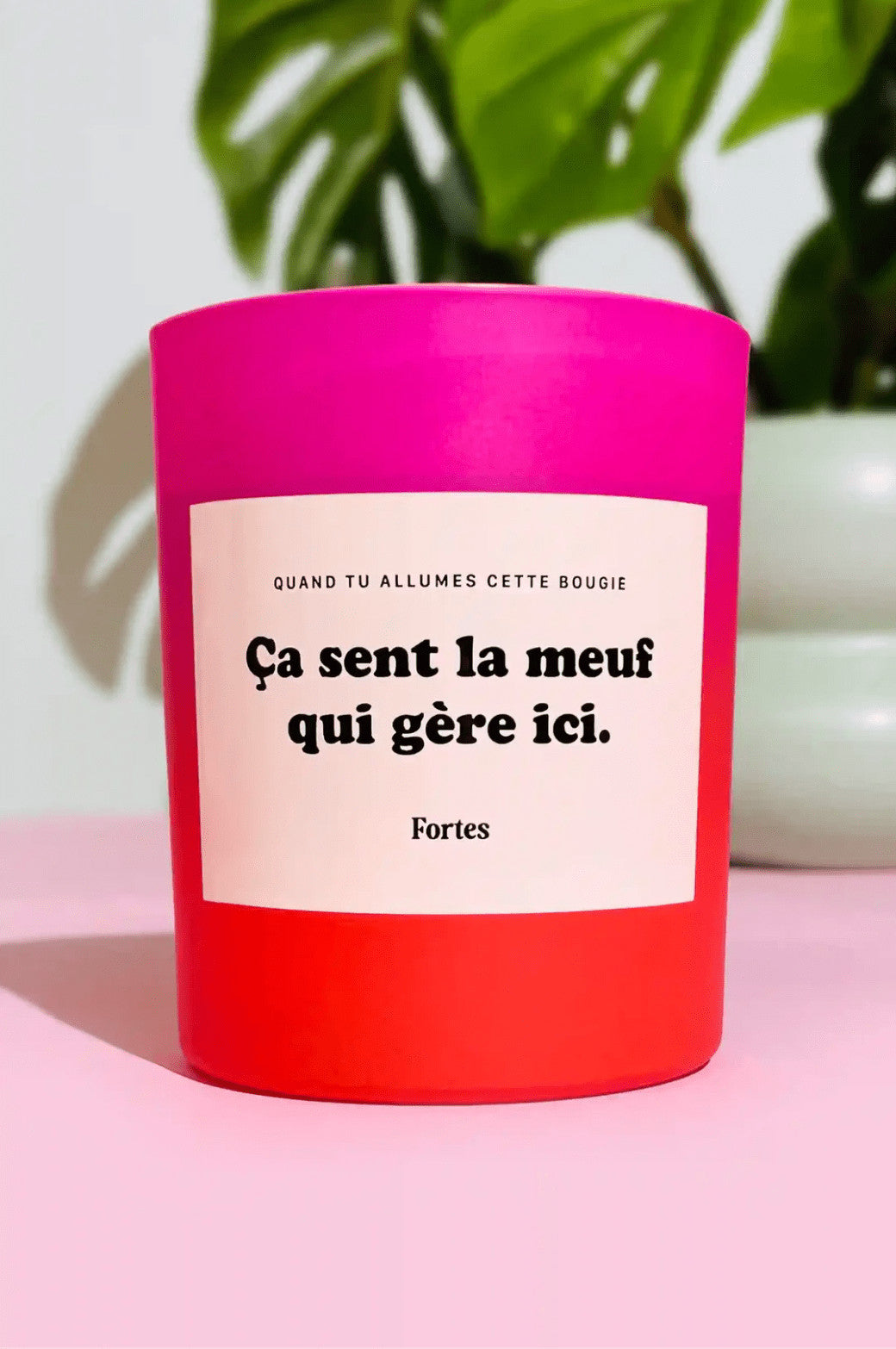 Bougie Coeur de fraise - Tu gères meuf — Fortes , Lyon