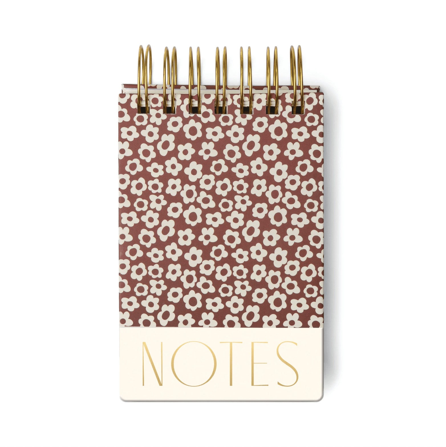 Bloc-notes à spirales - Burgundy groovy floral — Designworks , Lyon