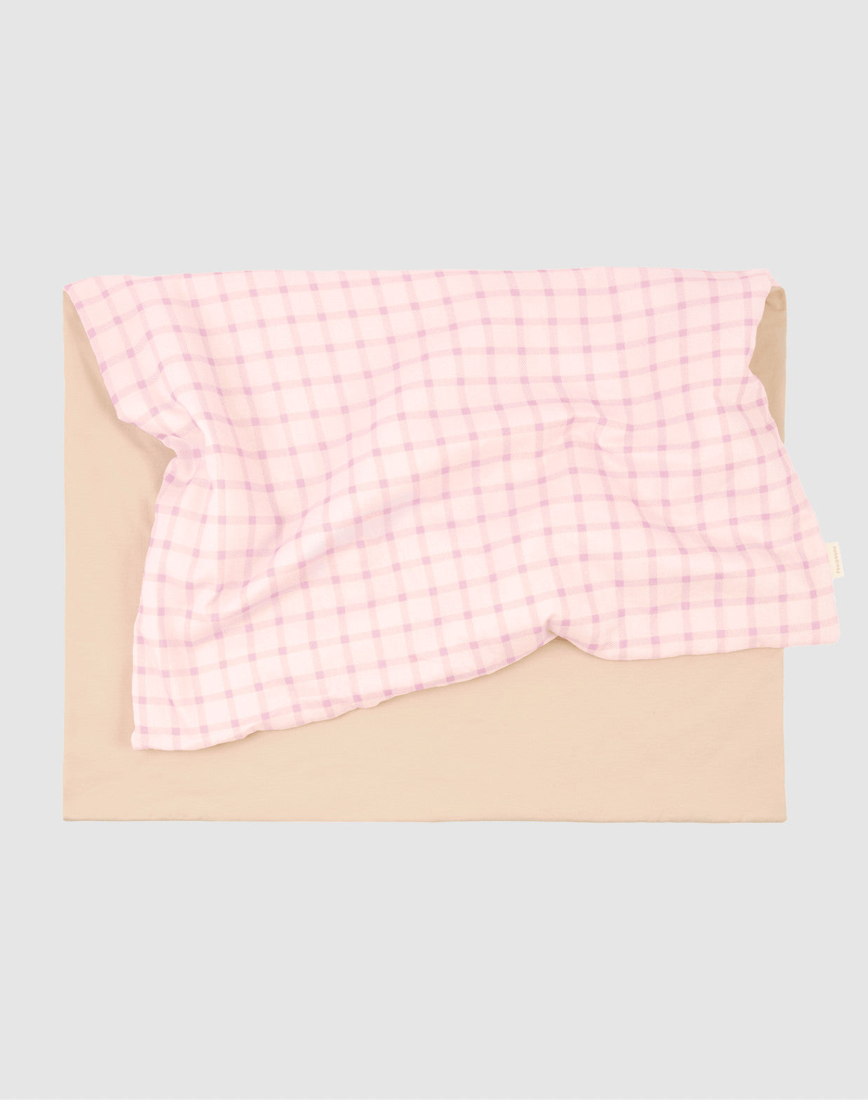 Couverture extra-douce Stories - Mauve pink squares — Nobodinoz , Lyon