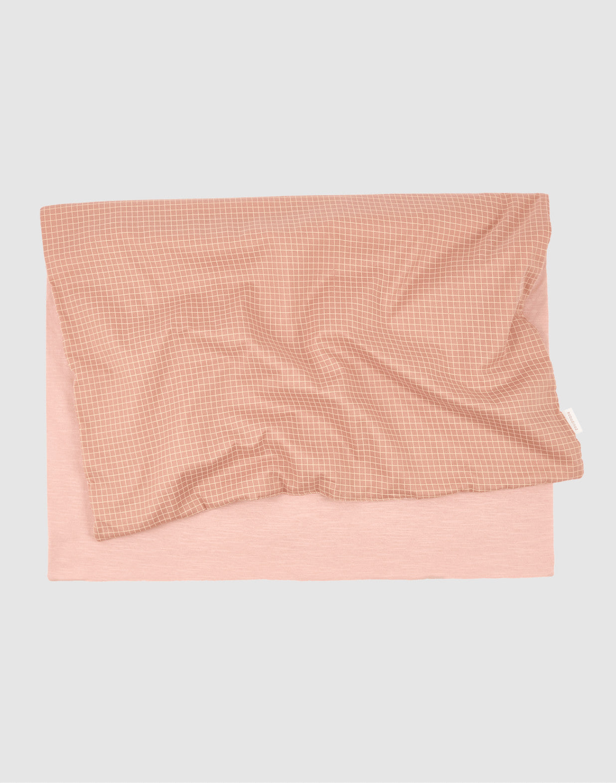 Couverture extra-douce Stories - Blush lemon grid — Nobodinoz , Lyon