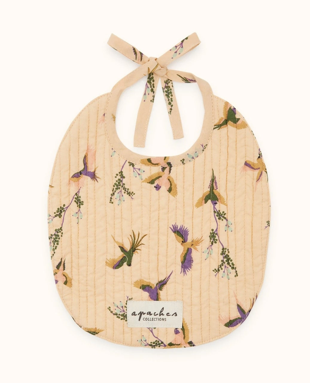 Bavoir Shampa Cerisier - Kaki — Apaches collections , Lyon