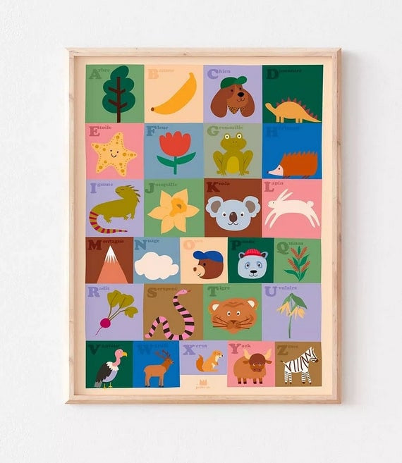 Affiche A3 - Abécédaire — Ma petite vie , Lyon