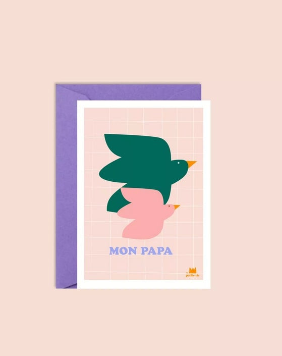 Carte Mon papa — Ma petite vie , Lyon