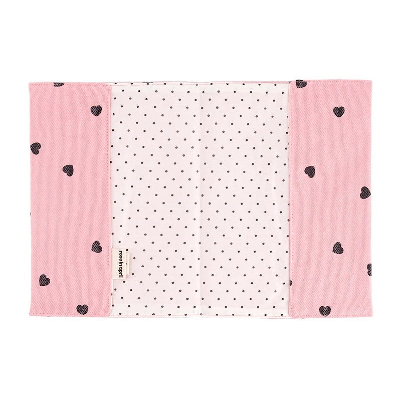 Protège cahier de santé Chloé - Coeur strawberry — Rose in April , Lyon