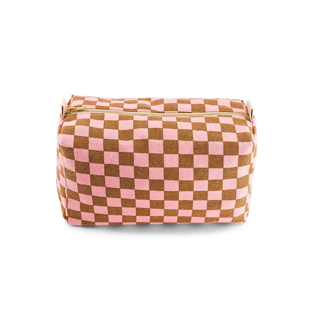 Trousse de toilette Vic - Damier Strawberry/caramel — Rose in April , Lyon