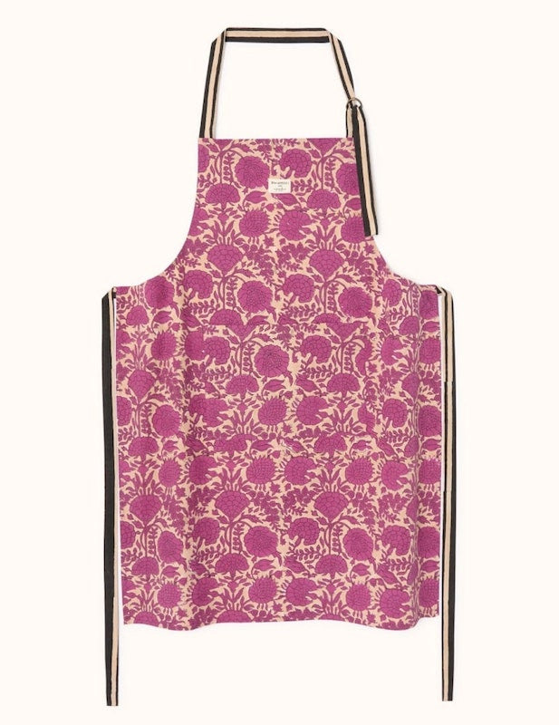 Tablier Dahl - Pallavi fuchsia — Apaches collections , Lyon