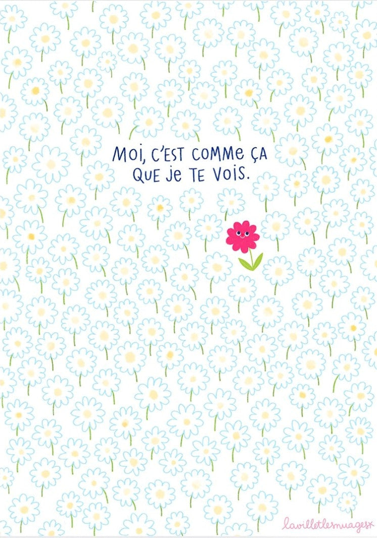 Carte Ma fleur — Lavilletlesnuages , Lyon