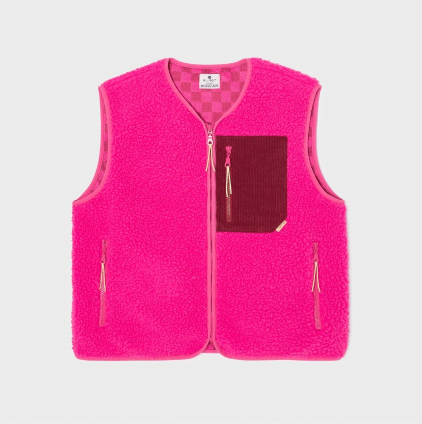 Veste sherpa sans manches rose - Taille S — Billybelt , Lyon