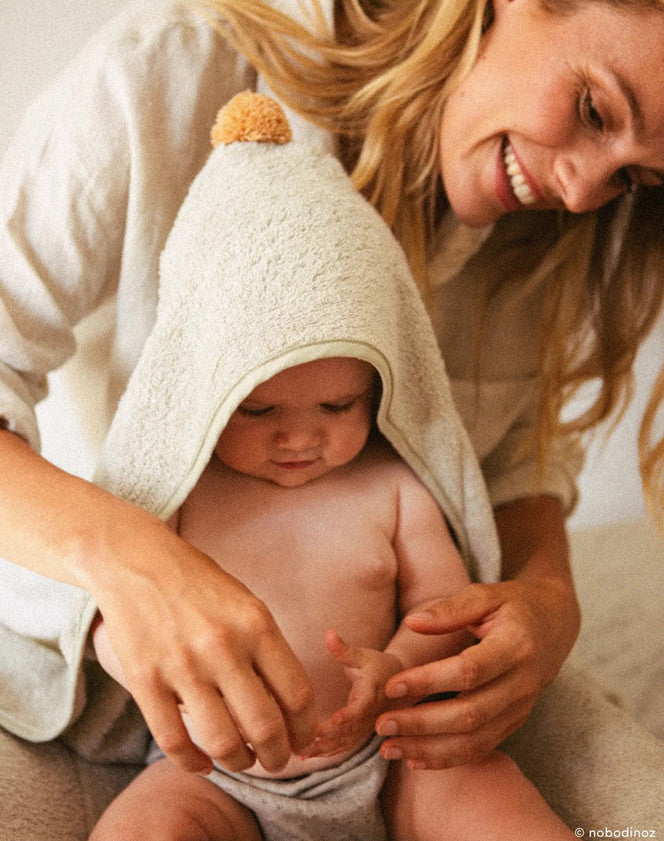 Cape de bain so cute - sage green — Nobodinoz , Lyon