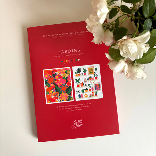 Kit de 2 peintures au numéro 24x30 - Jardins — Salut Irène , Lyon