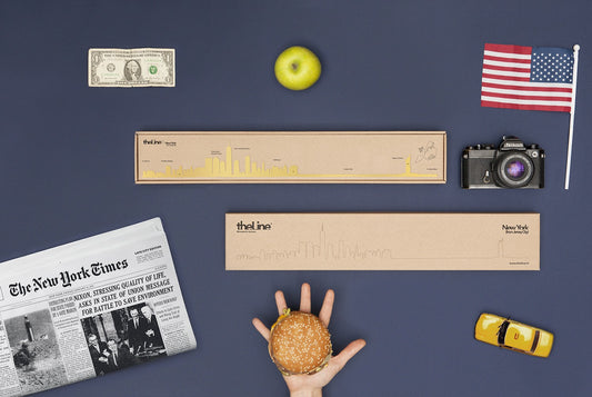 Silhouette de New York - doré — The Line , Lyon