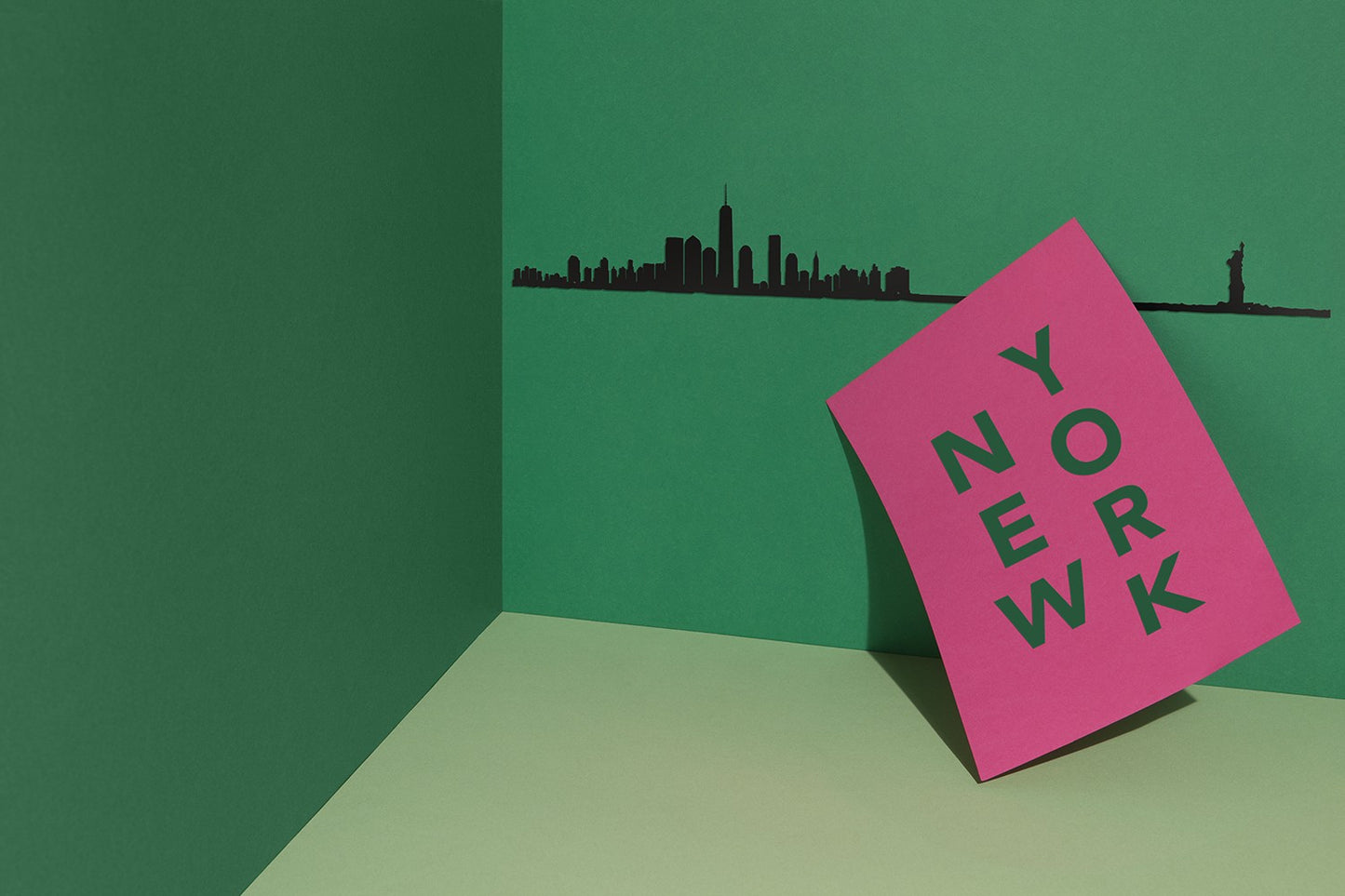 Silhouette de New York noir - Grand format — The Line , Lyon