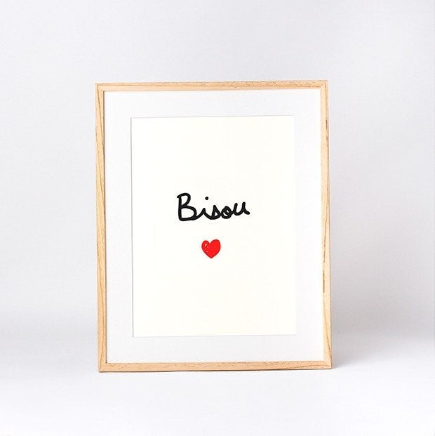 Affiche Bisou — Mathilde Cabanas , Lyon