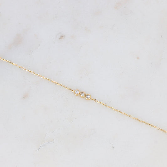 Bracelet Mizano - Doré/blanc