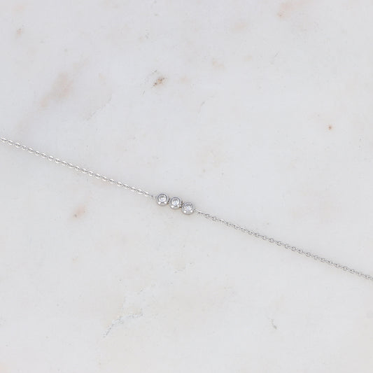 Bracelet Mizano - Argent/blanc