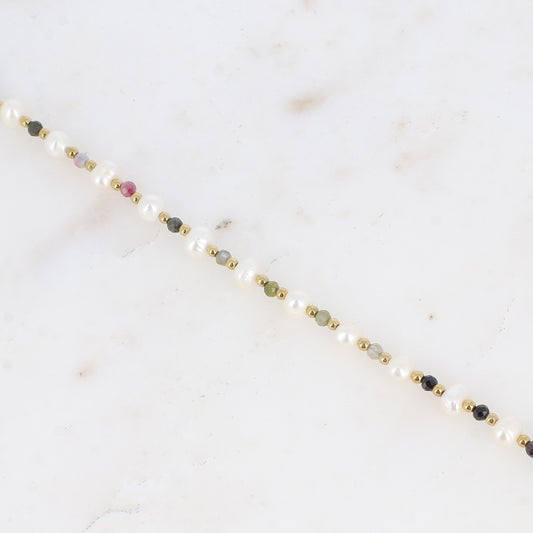 Bracelet Opal - Doré/Tourmaline