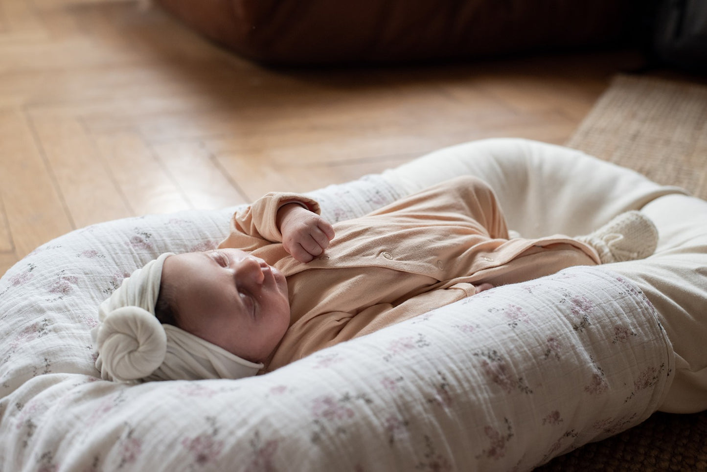 Turban beanie Whipped cream 0/3 mois — Bonjour Little , Lyon