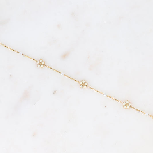 Bracelet Dory - Doré/blanc