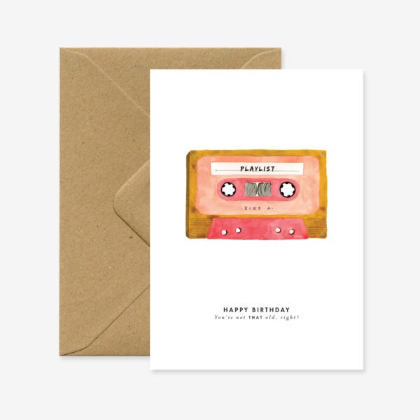 Carte Happy birthday - Cassette — All the ways to say , Lyon