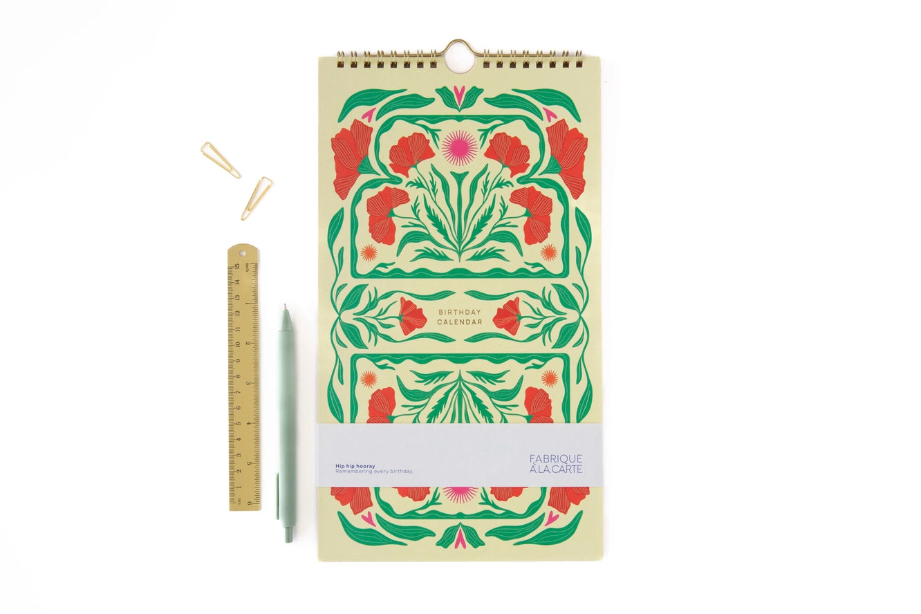 Calendrier d'anniversaires - Poppy
