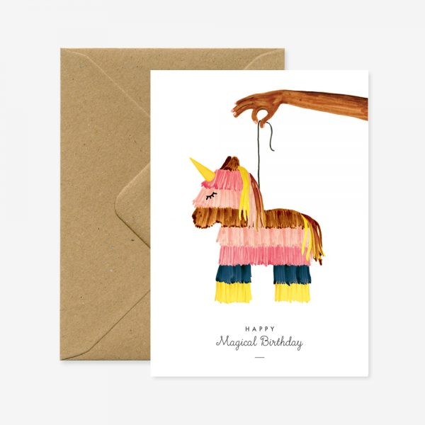 Carte Magical birthday - Pinata — All the ways to say , Lyon