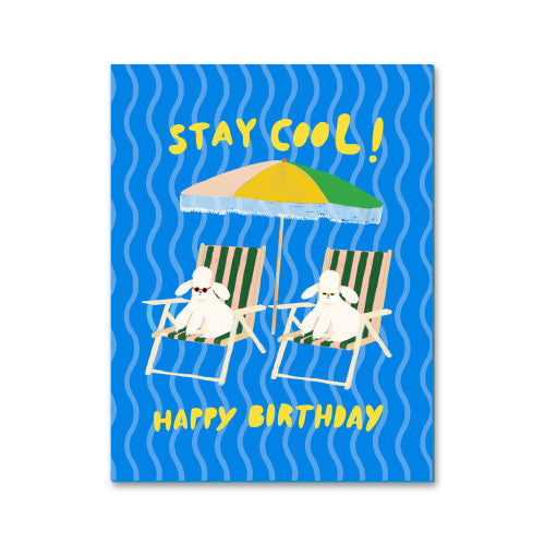 Carte simple - Cool cool poodles - Carolyn Suzuki — 1973 , Lyon