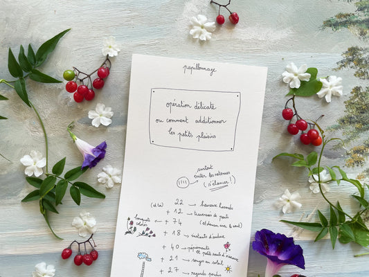 Carte et enveloppe voeux Addition 2026