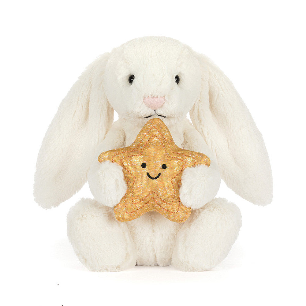 Peluche Cream Bunny with star — Jellycat , Lyon