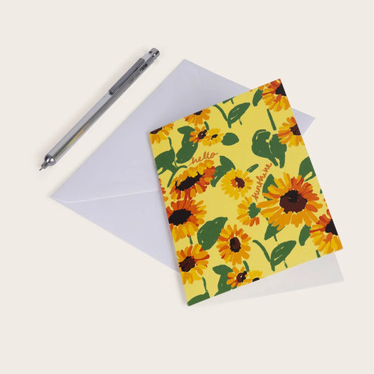 Carte Plein été "Hello sunshine"