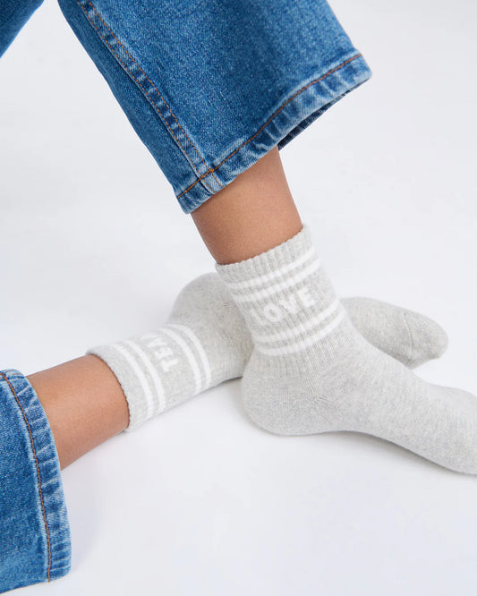 Chaussettes Love team - Gris - Taille 42/46