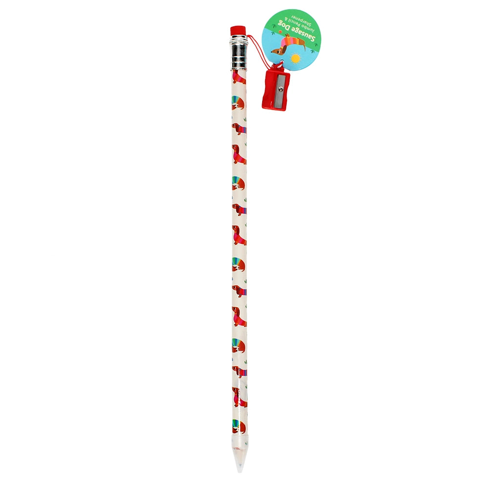 Crayon XXL avec taille-crayon - Teckel