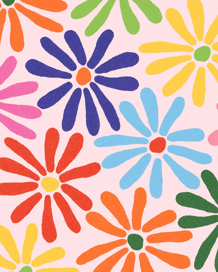 Éventail Fleurs - Daisy ibiza