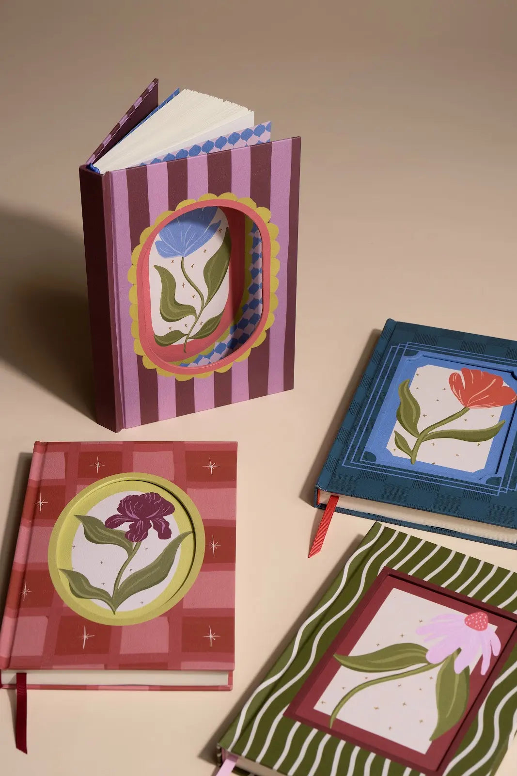Journal Framed floral - Poppy