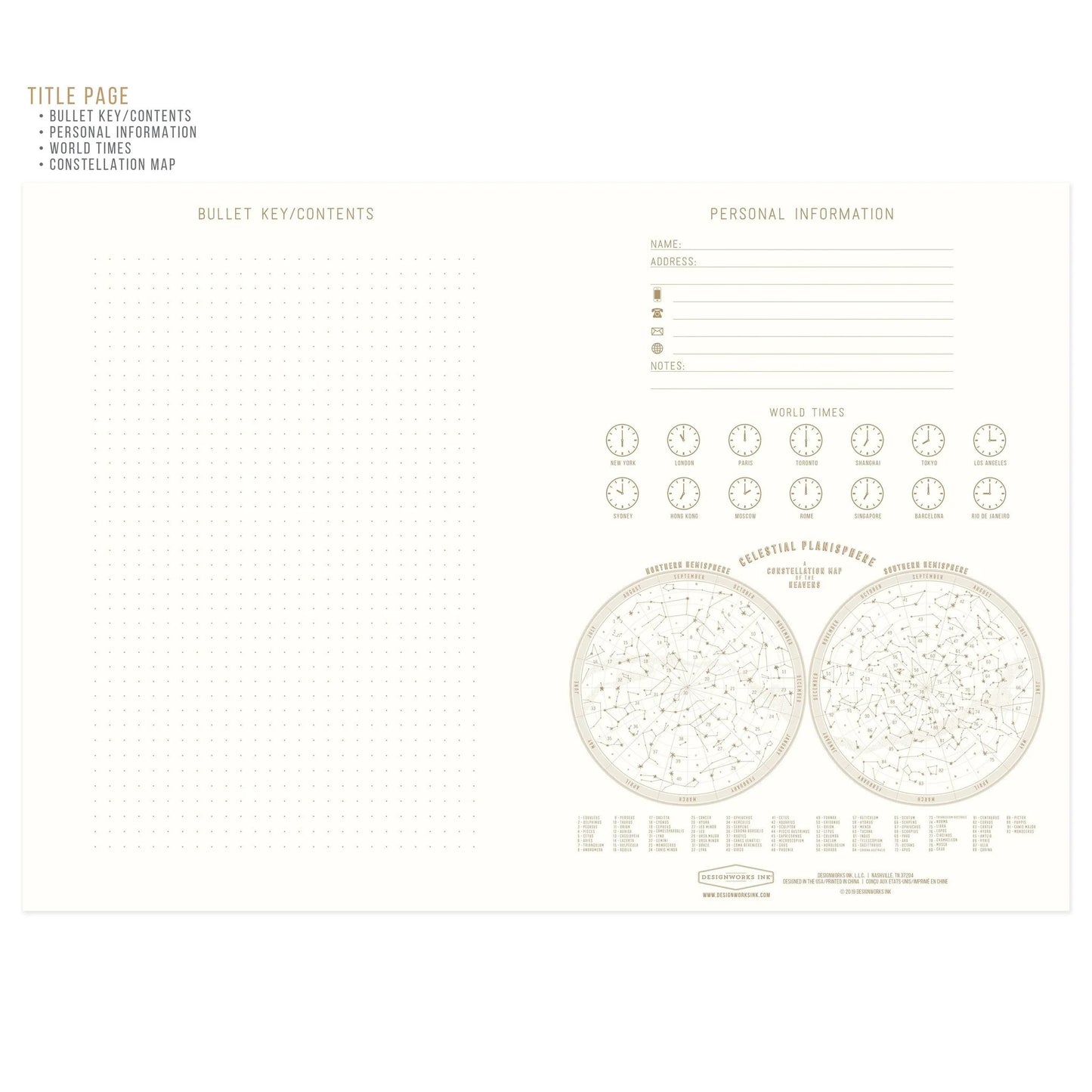 Journal Bookcloth jumbo - Live by the sun — Designworks , Lyon